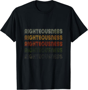 Love Heart Righteousness Grunge Vintage Style Righteousness T-Shirt - T-Shirt | Black
