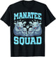 Manatees Lover Sea Cow Ocean Manatee Squad T-Shirt - T-Shirt | Black