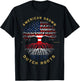 American Grown With Dutch Roots Tree USA Flag Unique Gifts Women Kids Men T-Shirt - T-Shirt | Black