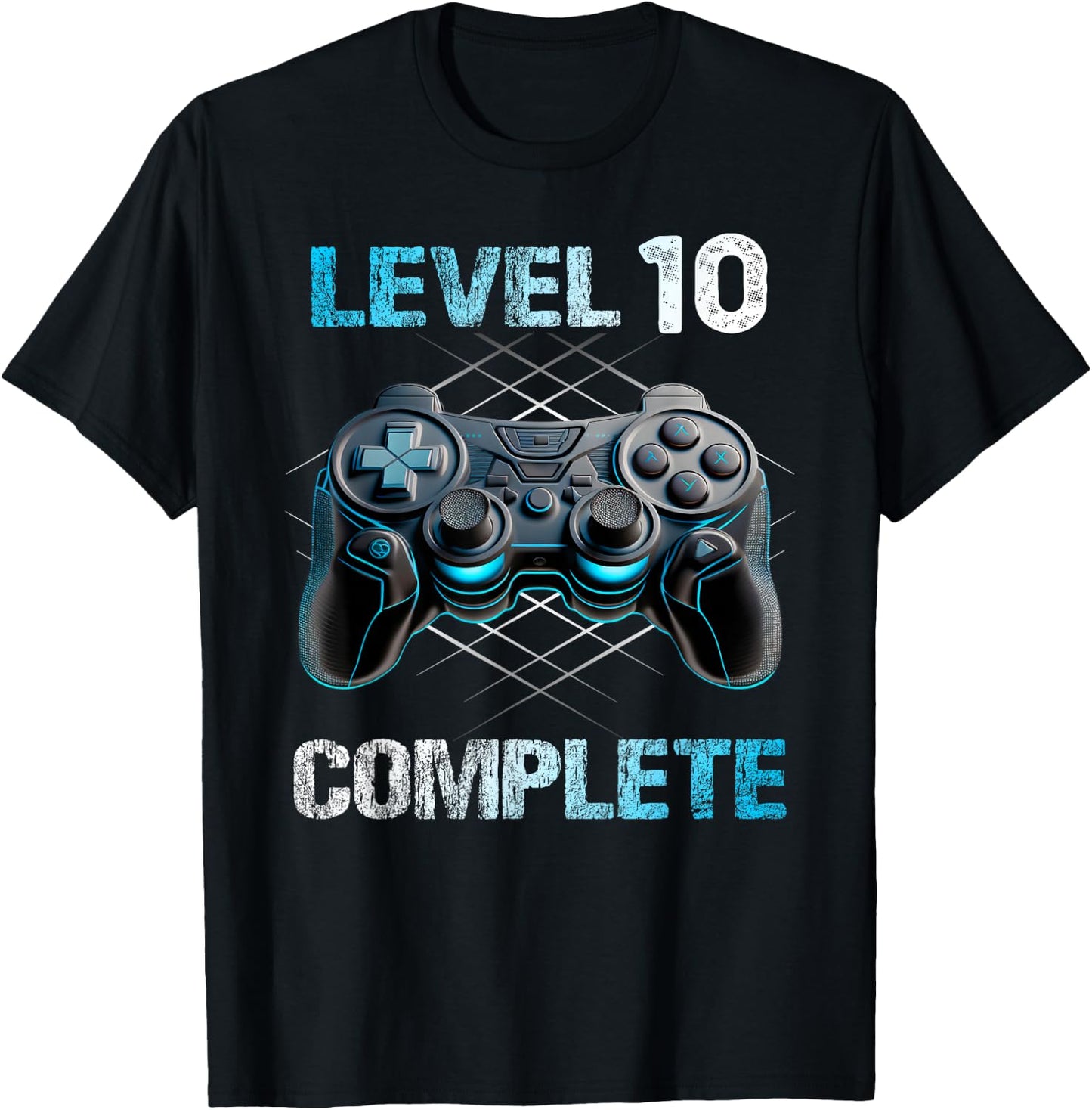 Level 10 Complete Gamer Junge 10. Geburtstag freigeschaltet T-Shirt - T-Shirt | Black