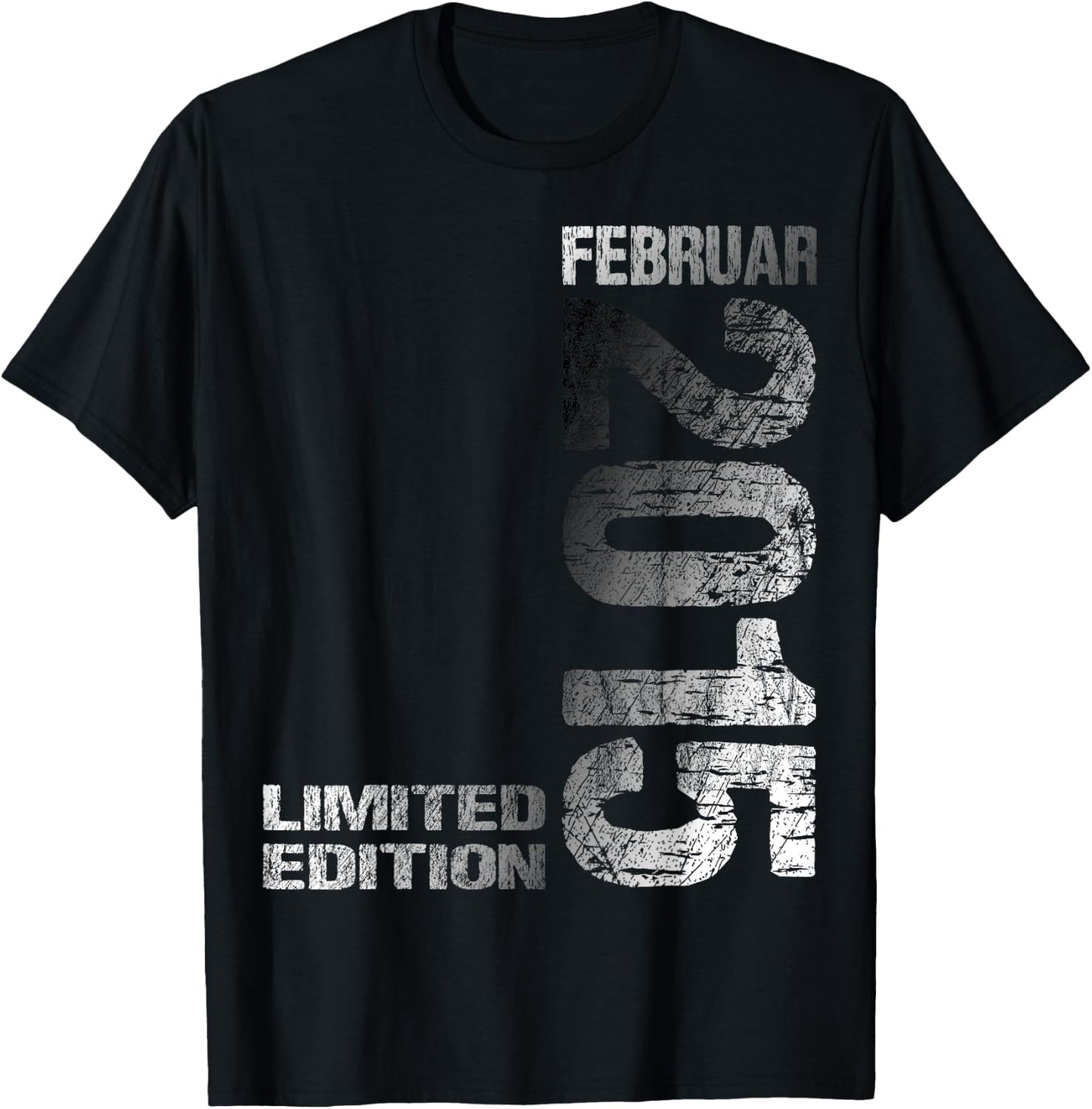 February 2015 Boy Girl 10th Birthday Limited Edition , black T-Shirt - T-Shirt | Black