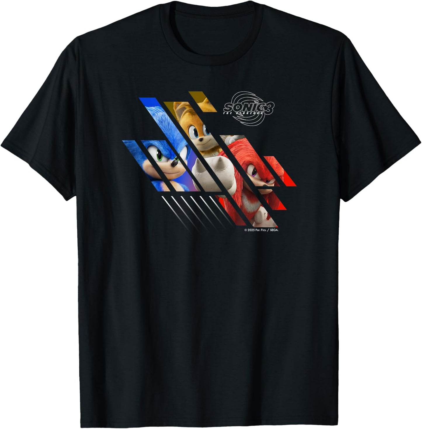 Sonic the Hedgehog 3 - Team Sonic T-Shirt - T-Shirt | Black