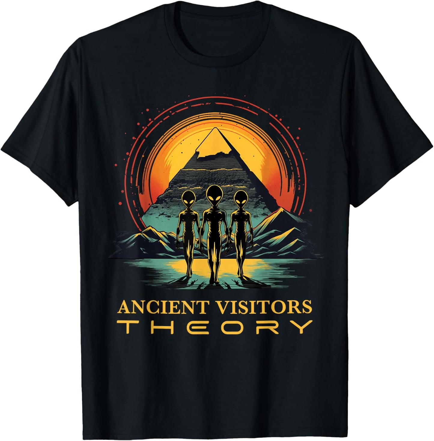 Theorie Antike Außerirdische Besucher Weltall UFO Alien T-Shirt - T-Shirt | Black
