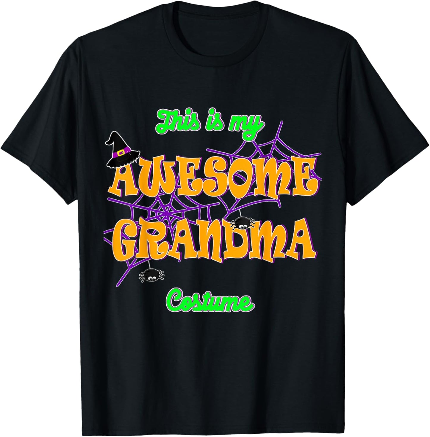 This is my Awesome Grandma Halloween Costume T-Shirt - T-Shirt | Black