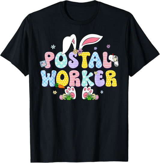 Postal Worker Easter Mail Carrier Postal Carrier Mailman T-Shirt - T-Shirt | Black