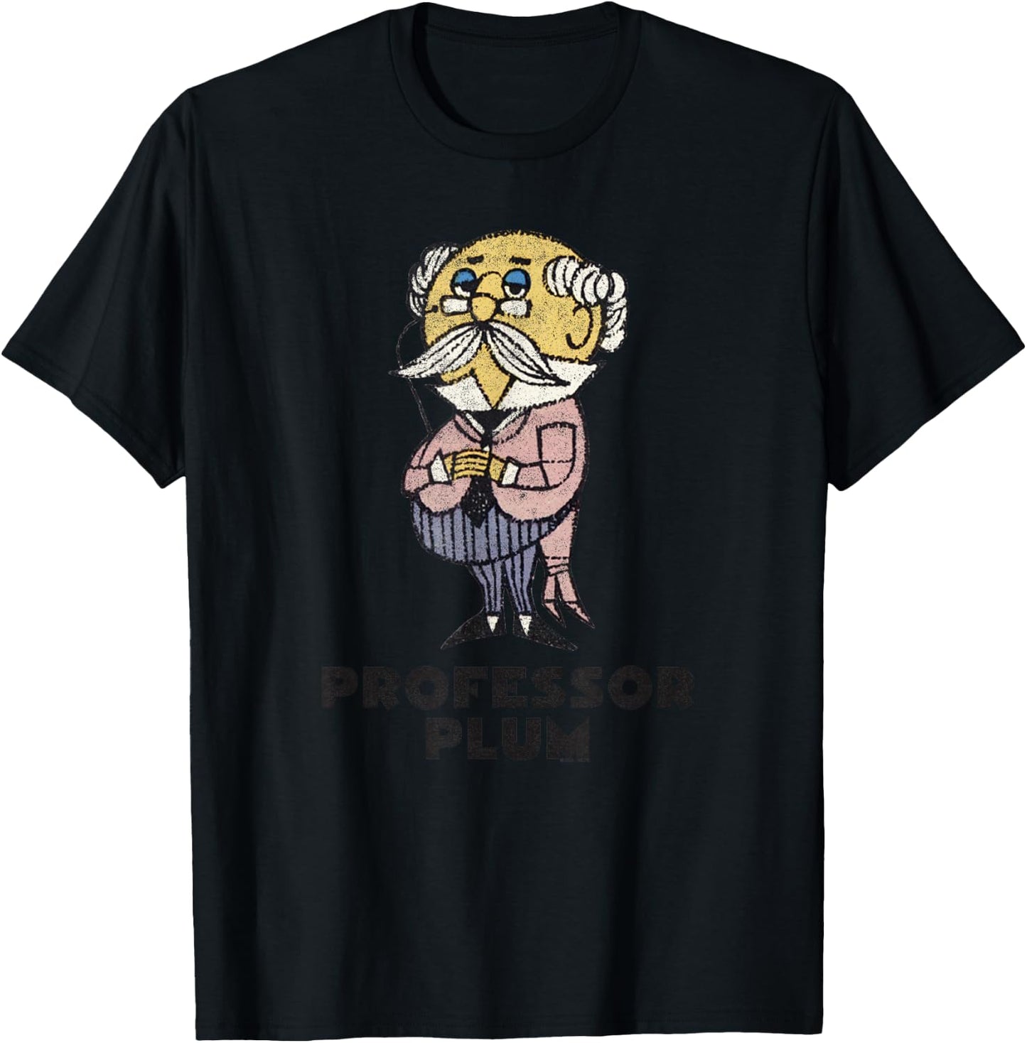 Clue Professor Plum Retro Poster T-Shirt - T-Shirt | Black