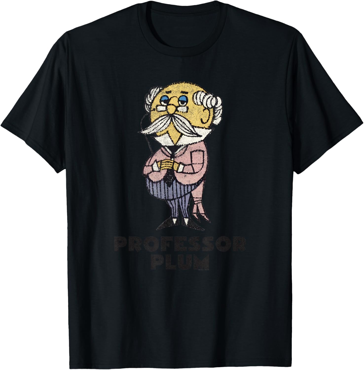 Clue Professor Plum Retro Poster T-Shirt - T-Shirt | Black
