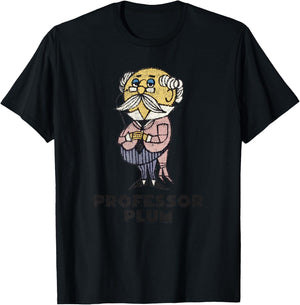 Clue Professor Plum Retro Poster T-Shirt - T-Shirt | Black