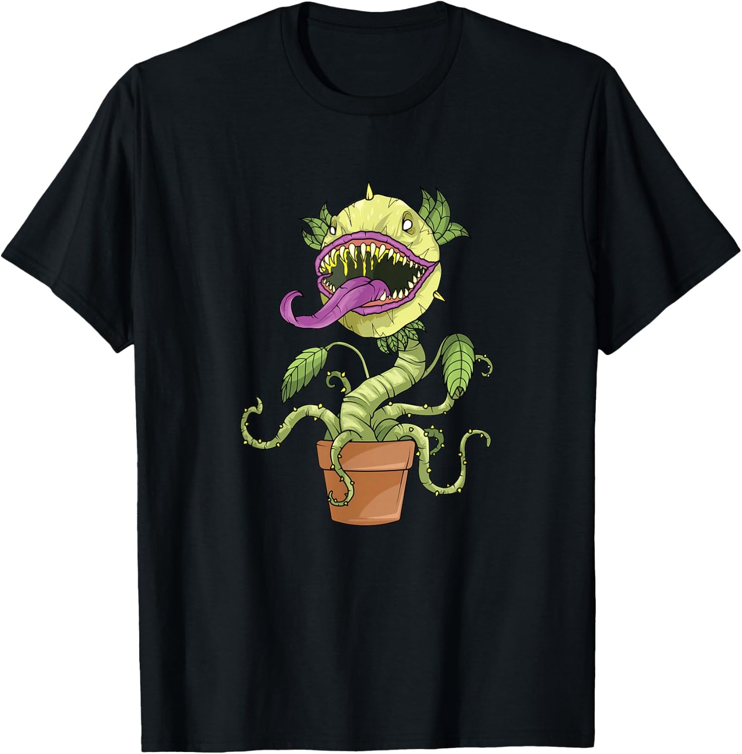 Venus Fly Trap Costume Carnivorous Plant Monster , black, s T-Shirt - T-Shirt | Black