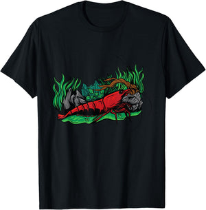 Neocaridina Red Cherry Shrimp Aquarium Dwarf Shrimp T-Shirt - T-Shirt | Black