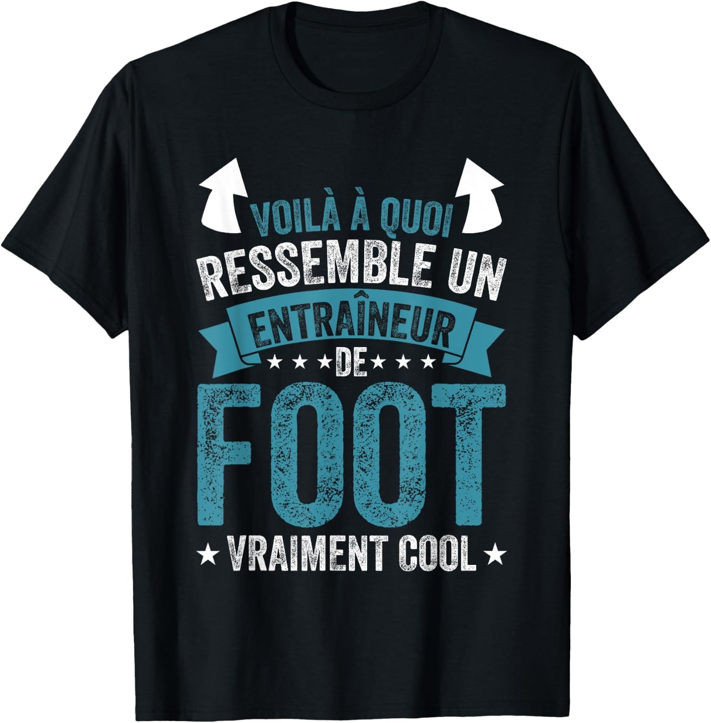 Coach A Football Coach Really Cool T-Shirt - T-Shirt | Black