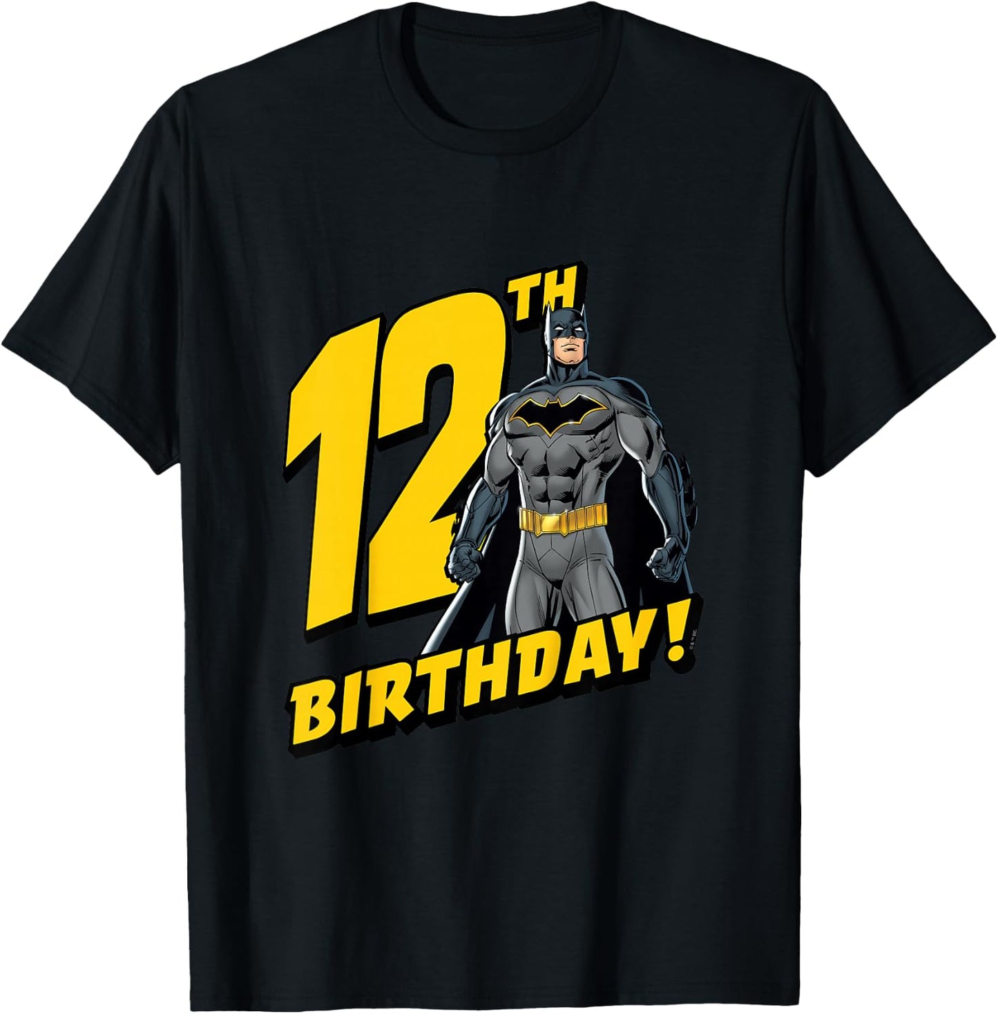 Kids Batman 12th Birthday T-Shirt - T-Shirt | Black