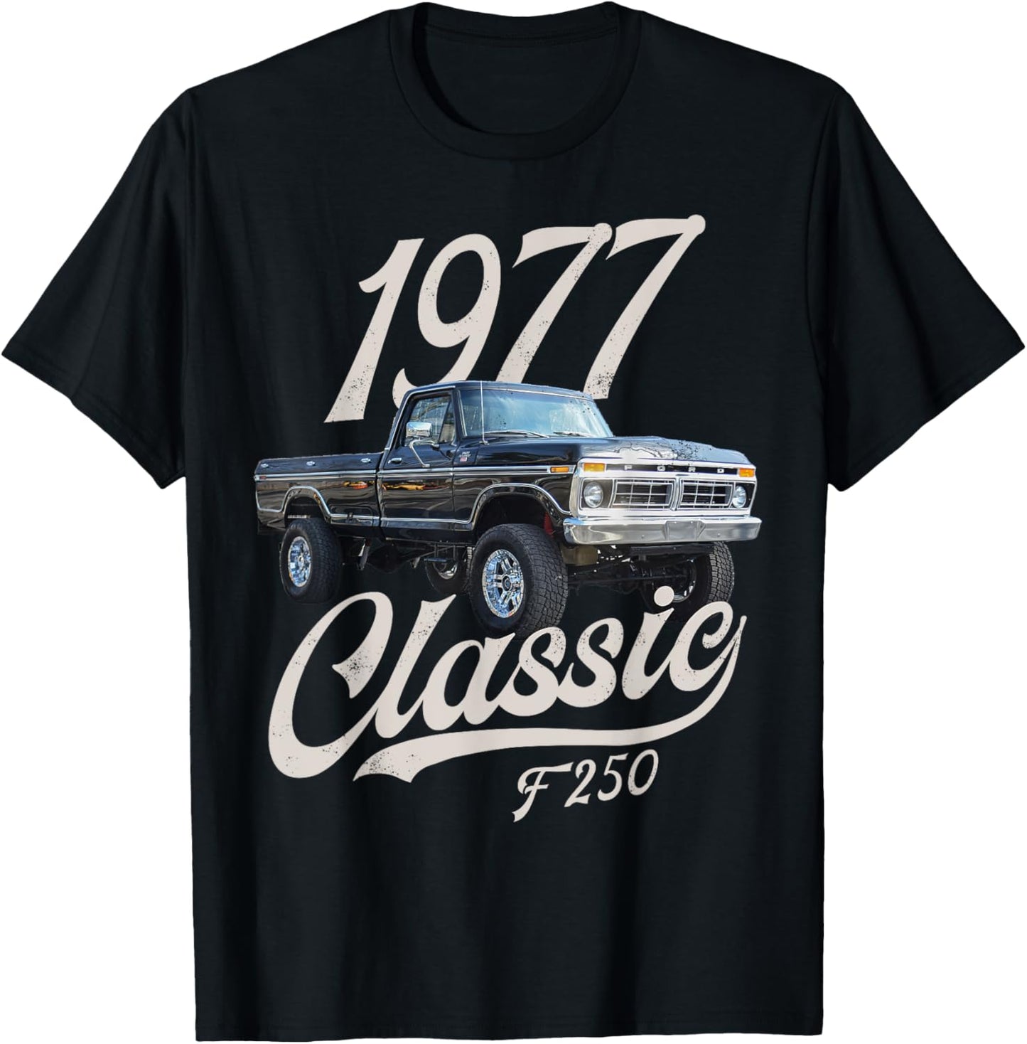 1977 classic f250 black , Small T-Shirt - T-Shirt | Black