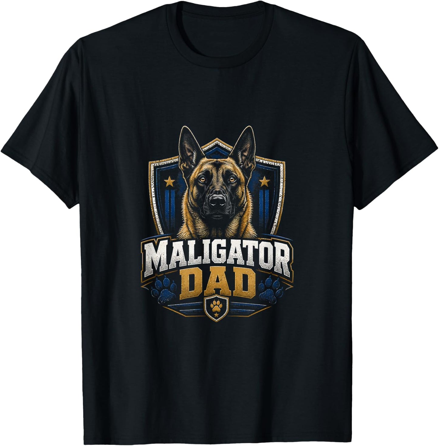 Maligator Dad Belgian Malinois T-Shirt - T-Shirt | Black