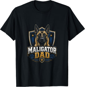 Maligator Dad Belgian Malinois T-Shirt - T-Shirt | Black