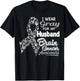 I wear Gray for my Husband - Brain Cancer Awareness shirt T-Shirt - T-Shirt | Black