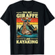 You bet Giraffe I Like Kayaking Giraffe in Kayak Boat T-Shirt - T-Shirt | Black
