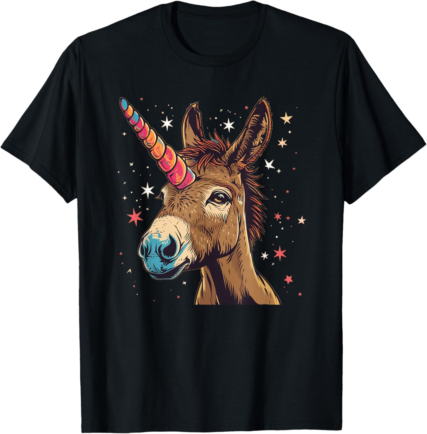 Cute magical Donkey Unicorn Costume T-Shirt - T-Shirt | Black