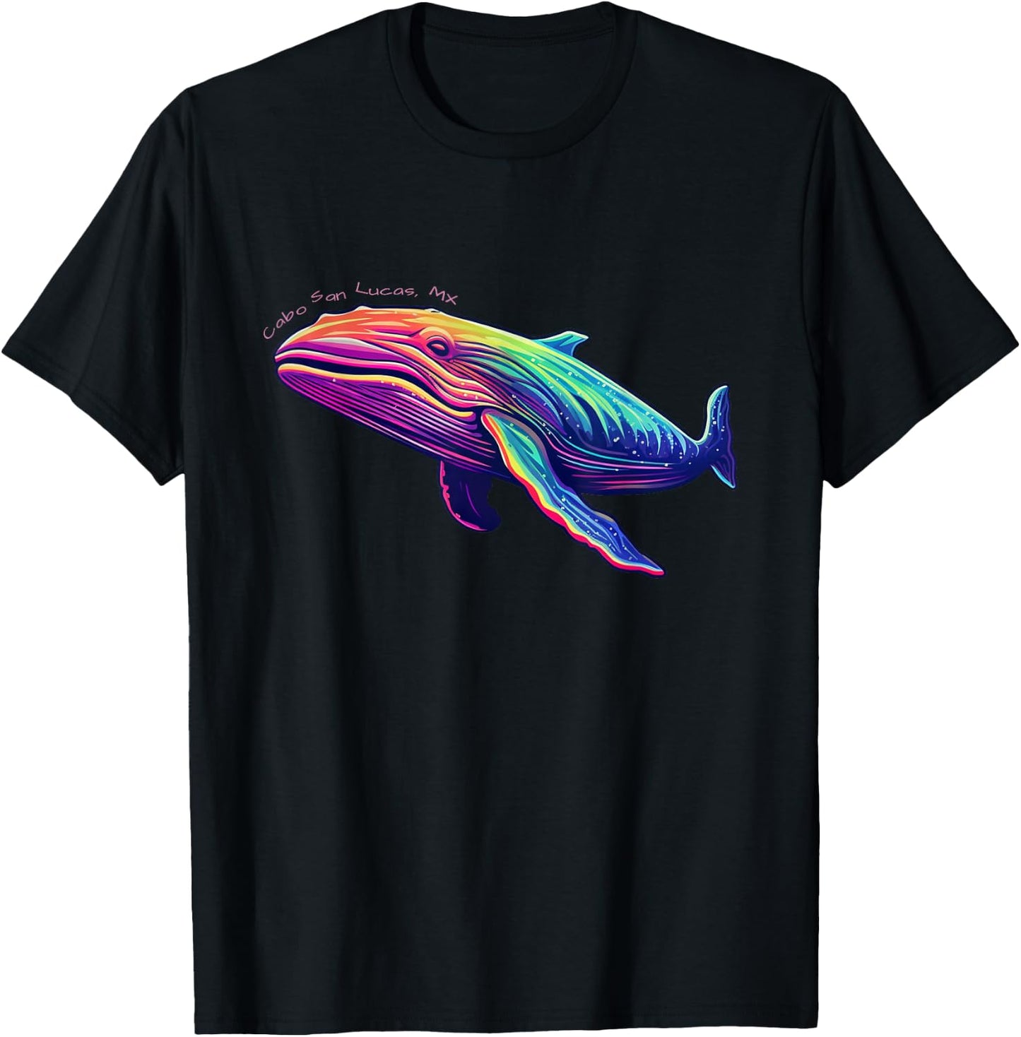 Cabo San Lucas MX Cosmic-Whale T-Shirt - T-Shirt | Black