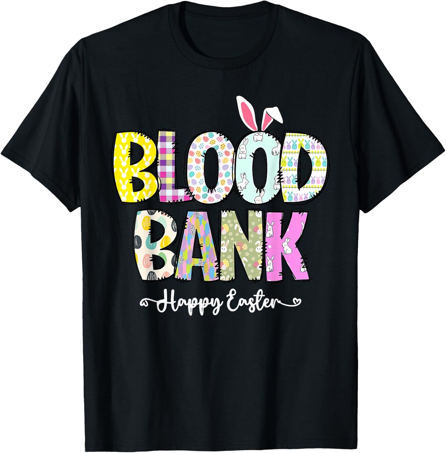 Blood Bank Easter Day Medical Lab Science Medical Laboratory T-Shirt - T-Shirt | Black