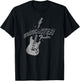 Fender Stratocaster Sparkling Guitar Vintage Poster T-Shirt - T-Shirt | Black
