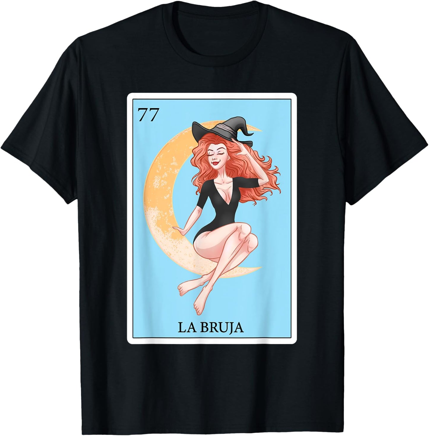 Funny Spanish-Mexican Bingo Gifts - La Bruja T-Shirt - T-Shirt | Black