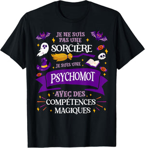 Not A Witch I'm A Psychomot Gift , Black, S T-Shirt - T-Shirt | Black