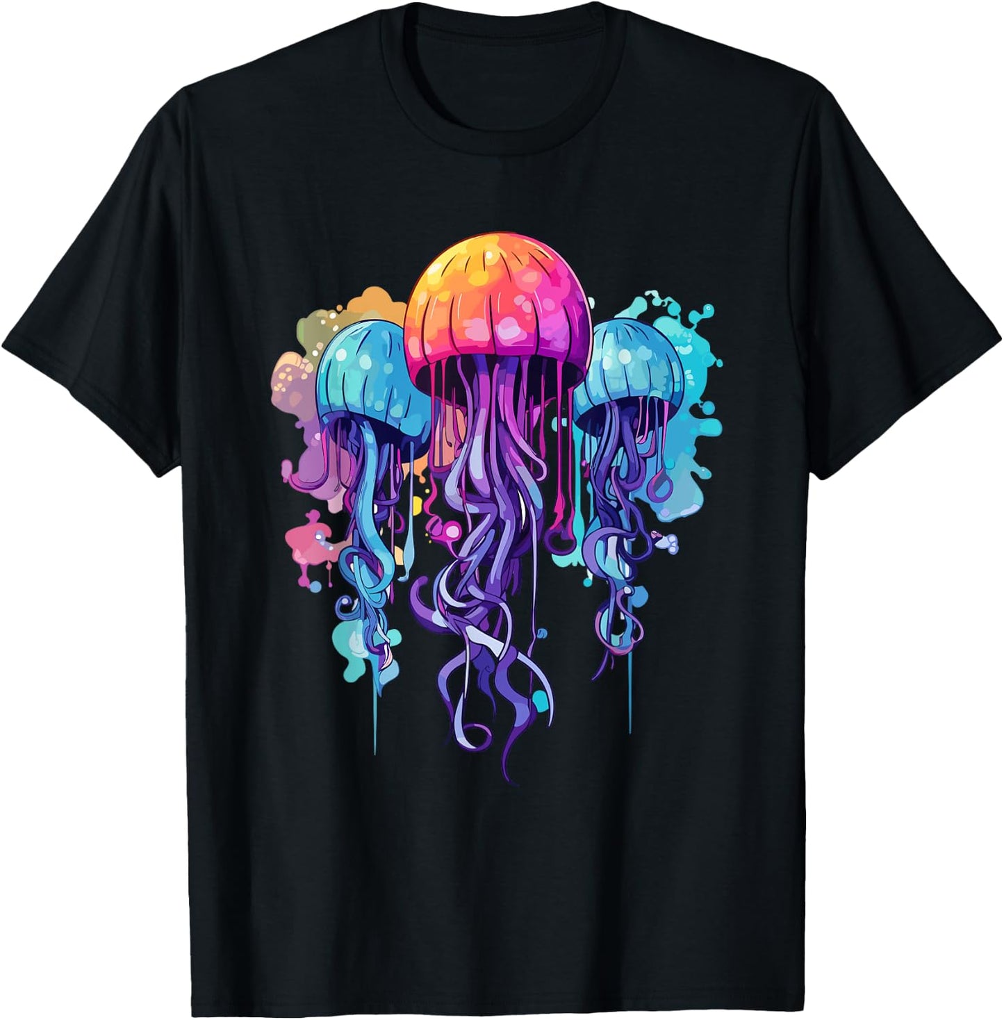 Jellyfish Costume Psychedelic Jelly Fish Sea Ocean T-Shirt - T-Shirt | Black