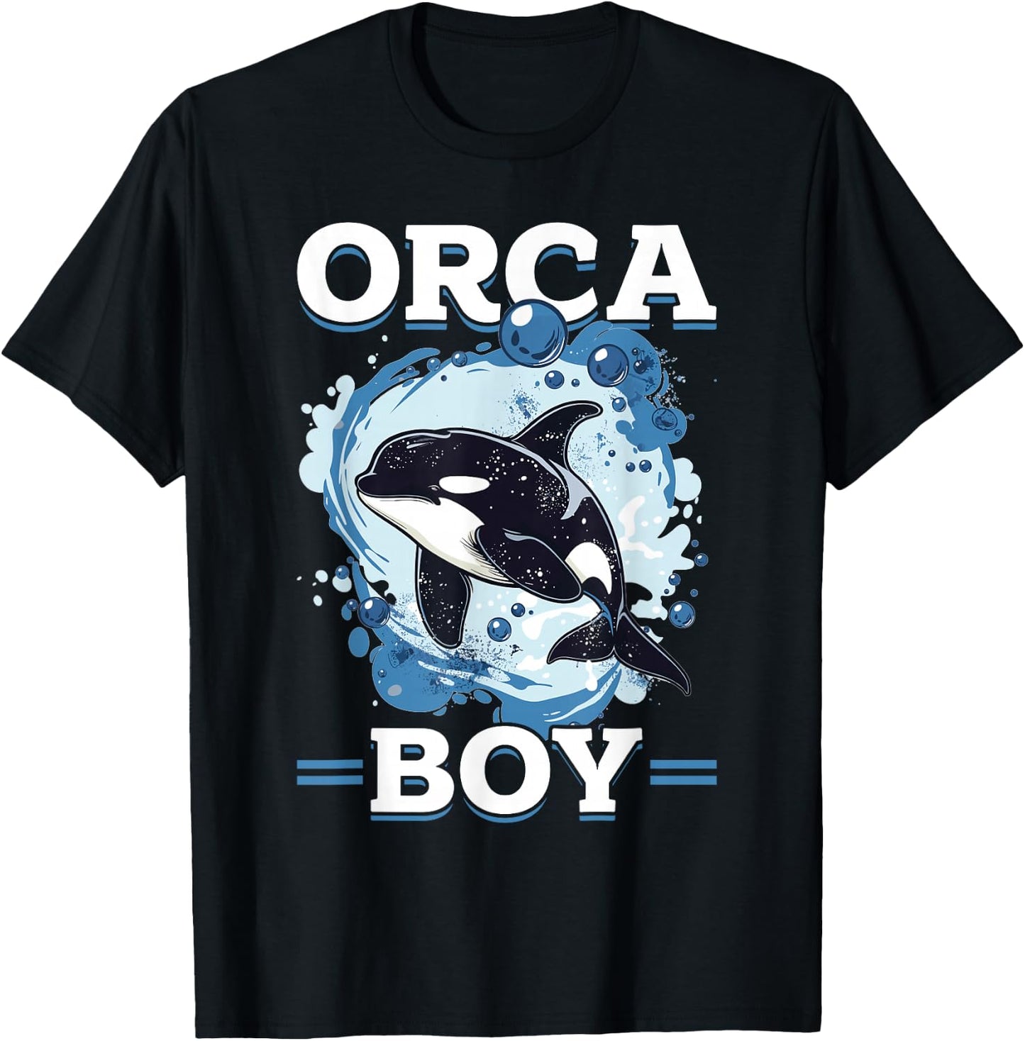 Funny Orca Animal Orca Boy T-Shirt - T-Shirt | Black