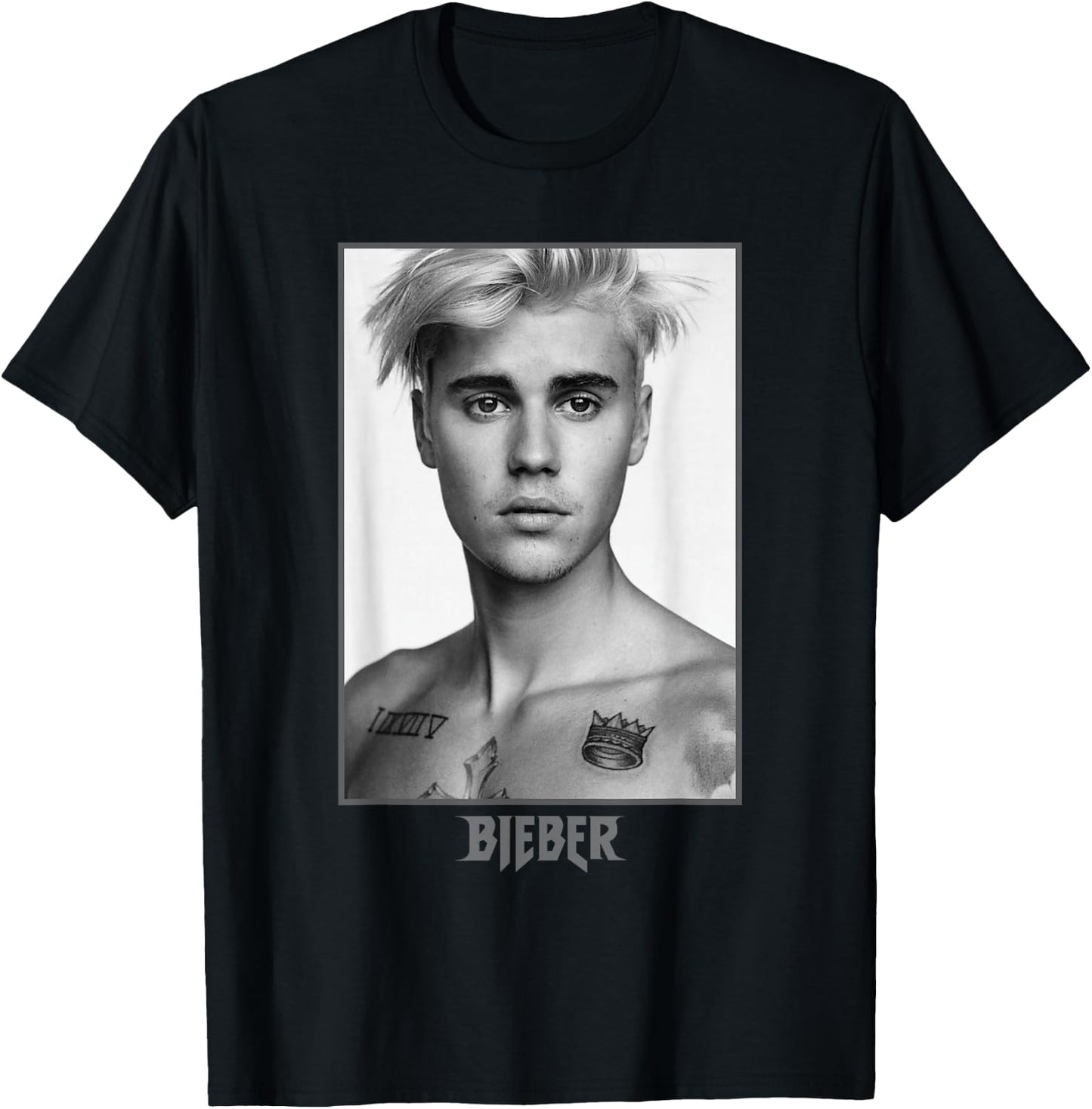 Justin Bieber Sorry Photo T-Shirt - T-Shirt | Black