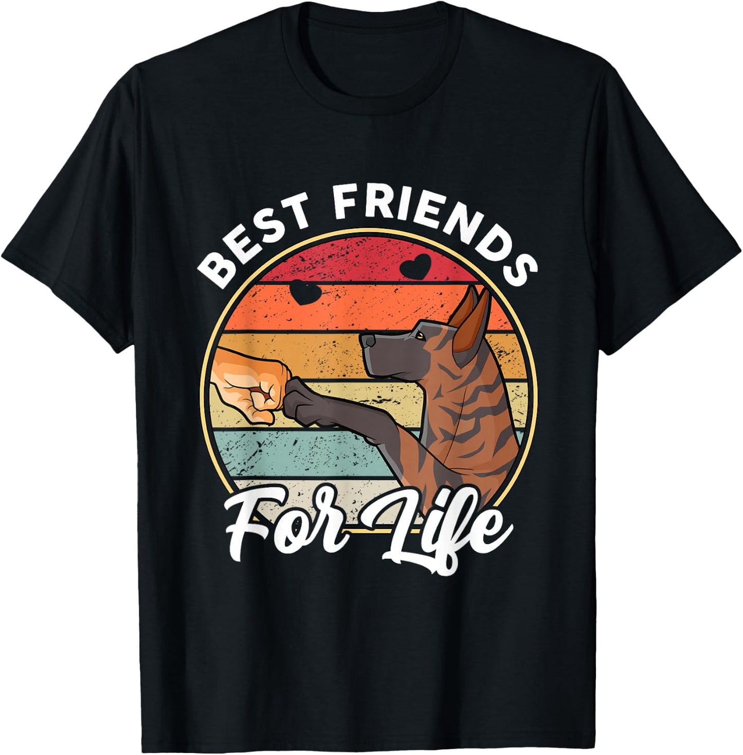 Best friends for life Dutch Shepherd T-Shirt - T-Shirt | Black