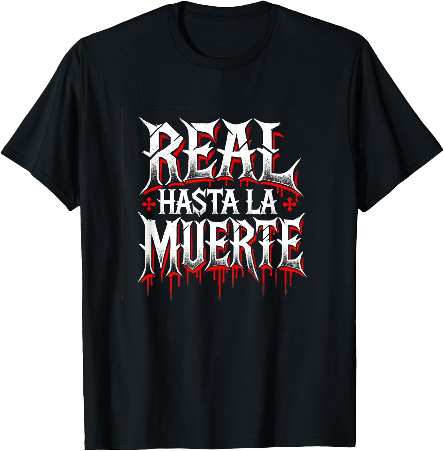 Llego El Boricua Real Hasta La Muerte - -Adults, Black, Small T-Shirt - T-Shirt | Black