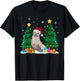 Funny Animal Lovers Seal Santa Hat Ugly Christmas Sweater T-Shirt - T-Shirt | Black