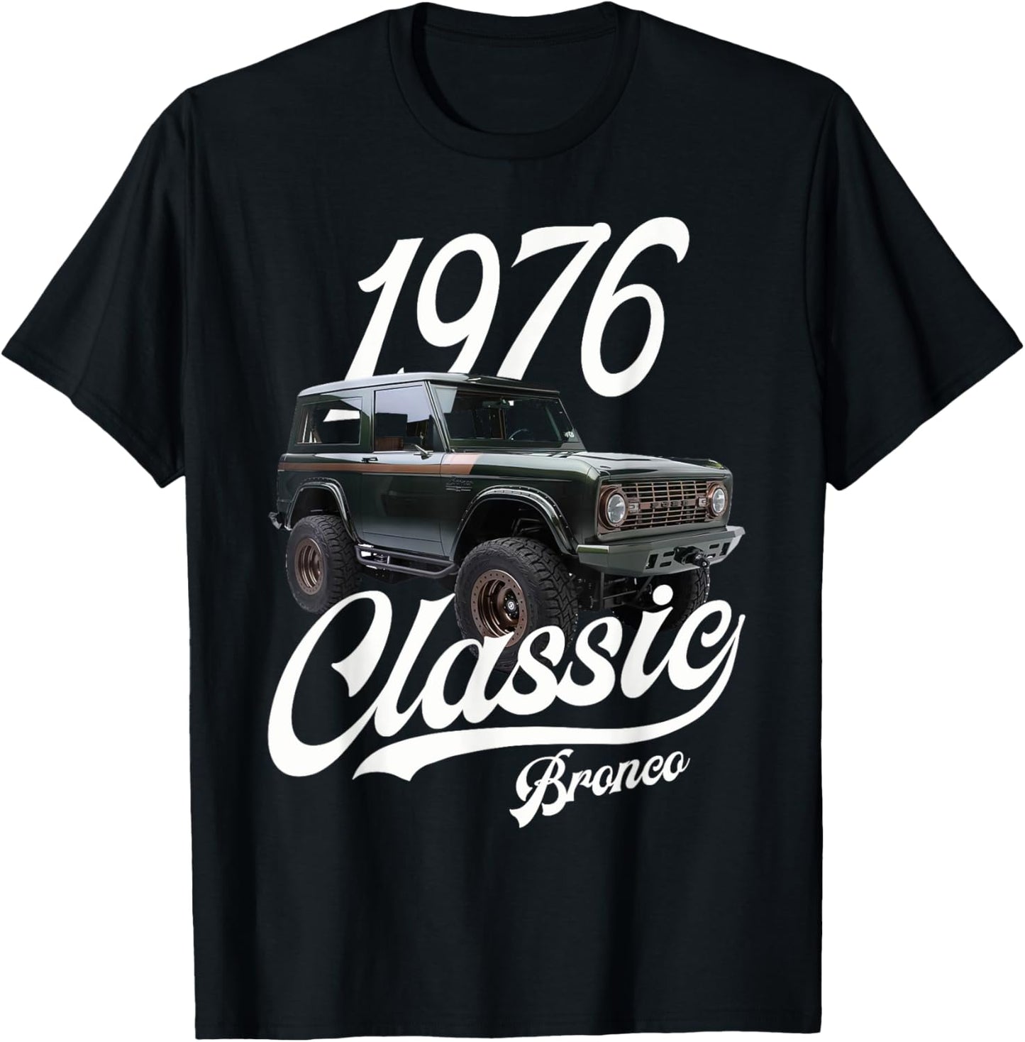 Classic bronco 1976 Green T-Shirt - T-Shirt | Black