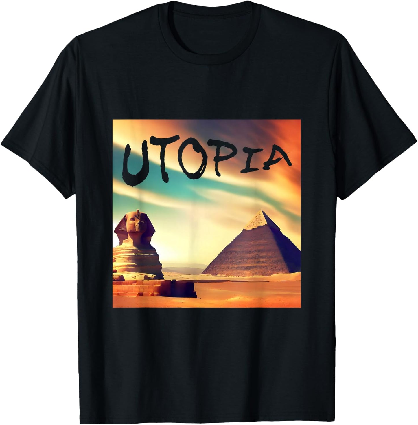 Utopia Rap Trap Hip Hop Music T-Shirt - T-Shirt | Black