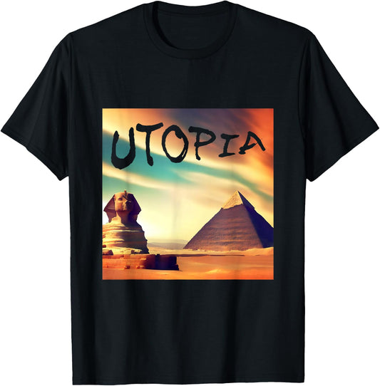 Utopia Rap Trap Hip Hop Music T-Shirt - T-Shirt | Black