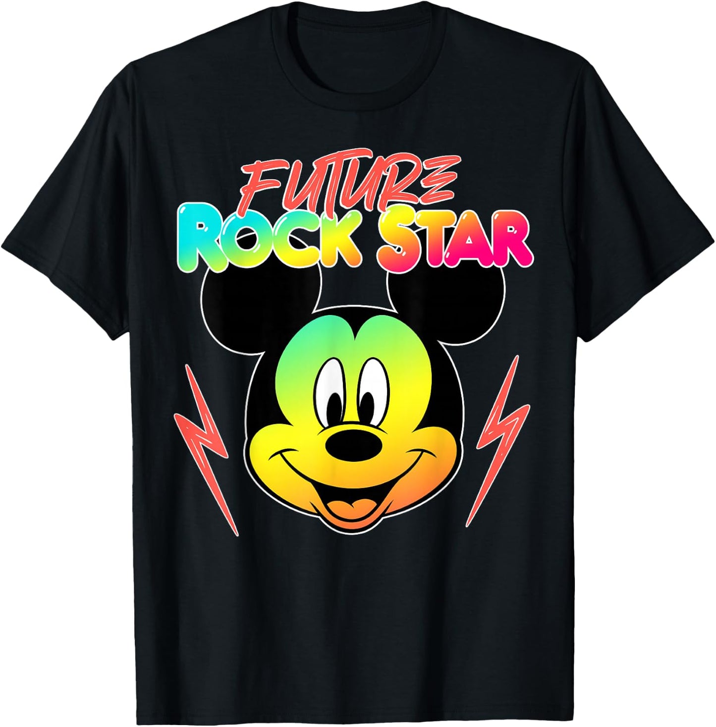 Disney Mickey Mouse Future Rock Star T-Shirt - T-Shirt | Black