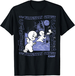 Casper The Friendly Ghost Nighttime T-Shirt - T-Shirt | Black