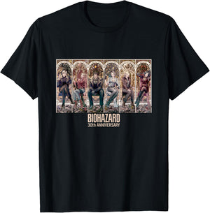 Resident Evil 30th Anniversary Key Art FP T-Shirt - T-Shirt | Black