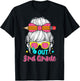Peace out 3rd grade graduation shirt 2026 messy bun girls T-Shirt - T-Shirt | Black