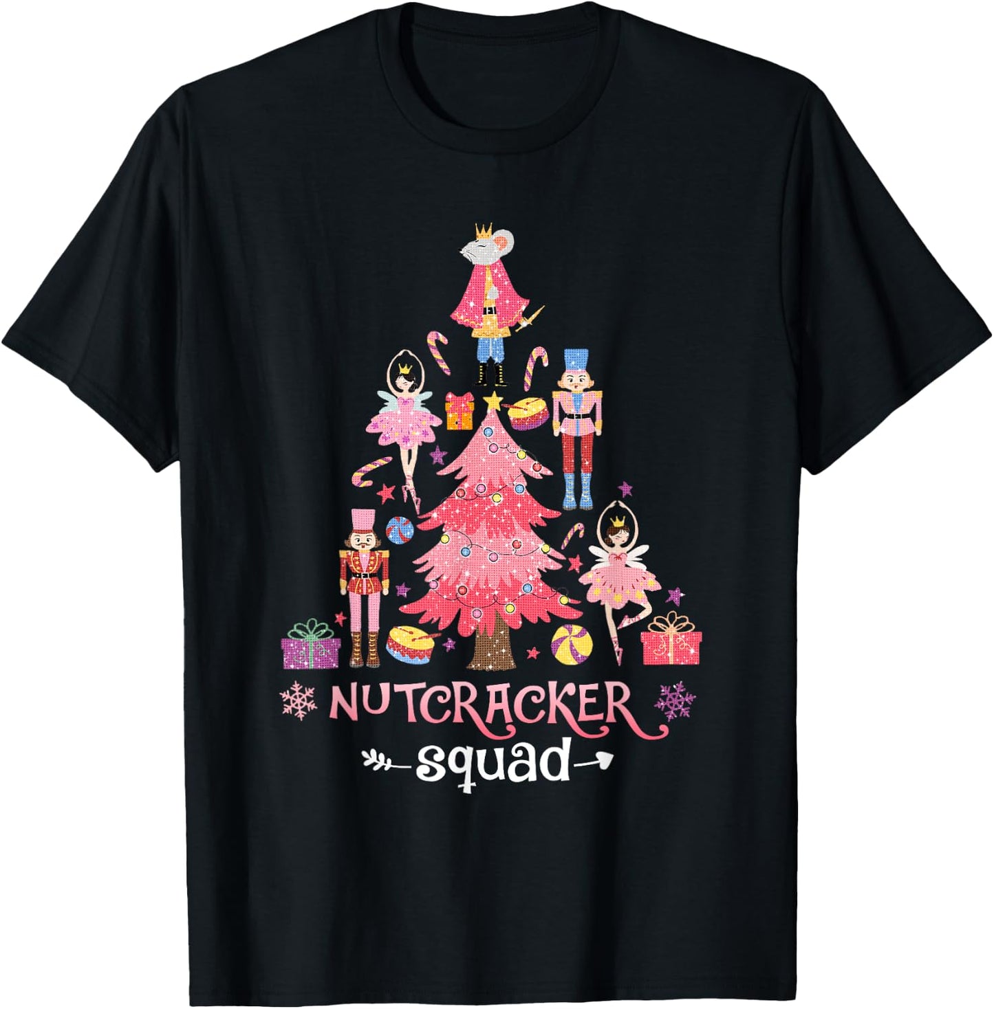 Christmas Nutcracker Squad Ballet Dance Women Kids Girls T-Shirt - T-Shirt | Black