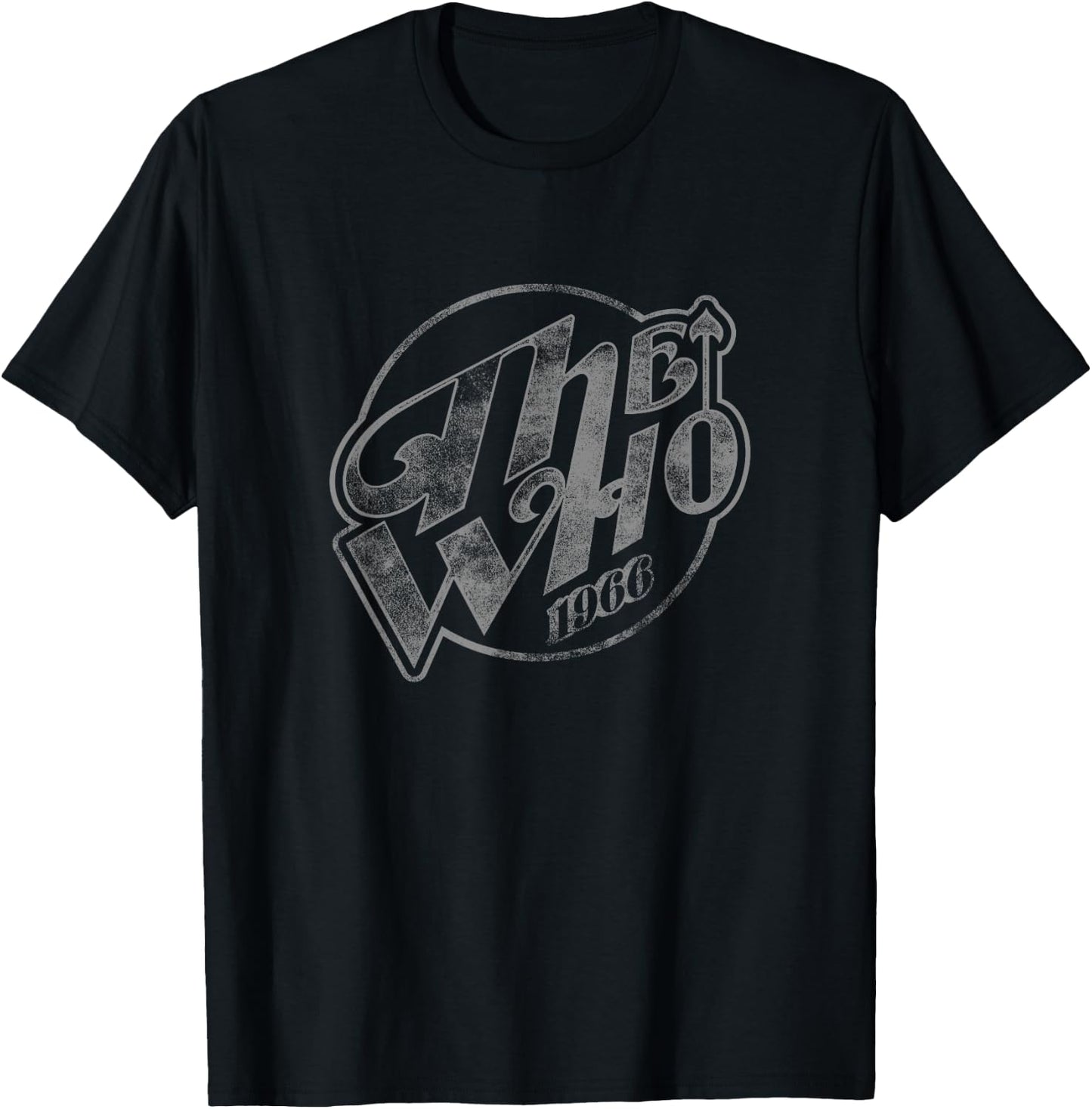 The Who Offizielles Vintage Faded Logo 1966 T-Shirt - T-Shirt | Black