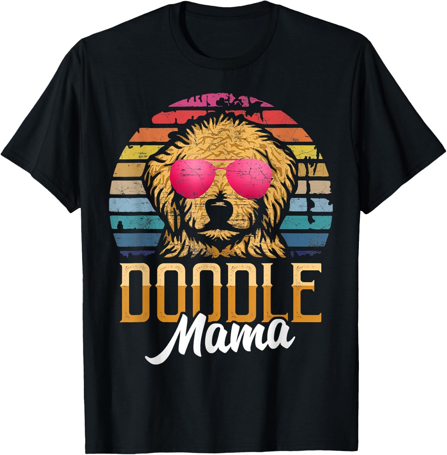 Doodle Mama Goldendoodle Mom T-Shirt - T-Shirt | Black