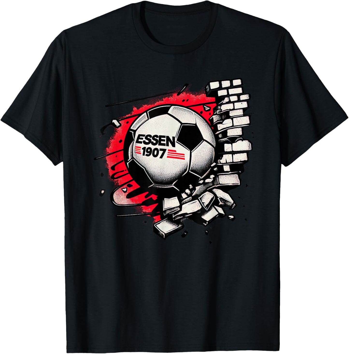Essen Ruhrgebiet - 1907 Leben lang rot weiss Essen T-Shirt - T-Shirt | Black