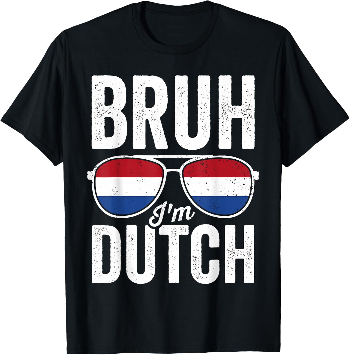 Bruh I'm Dutch Netherlands Flag Funny Holland Boys Kids T-Shirt - T-Shirt | Black