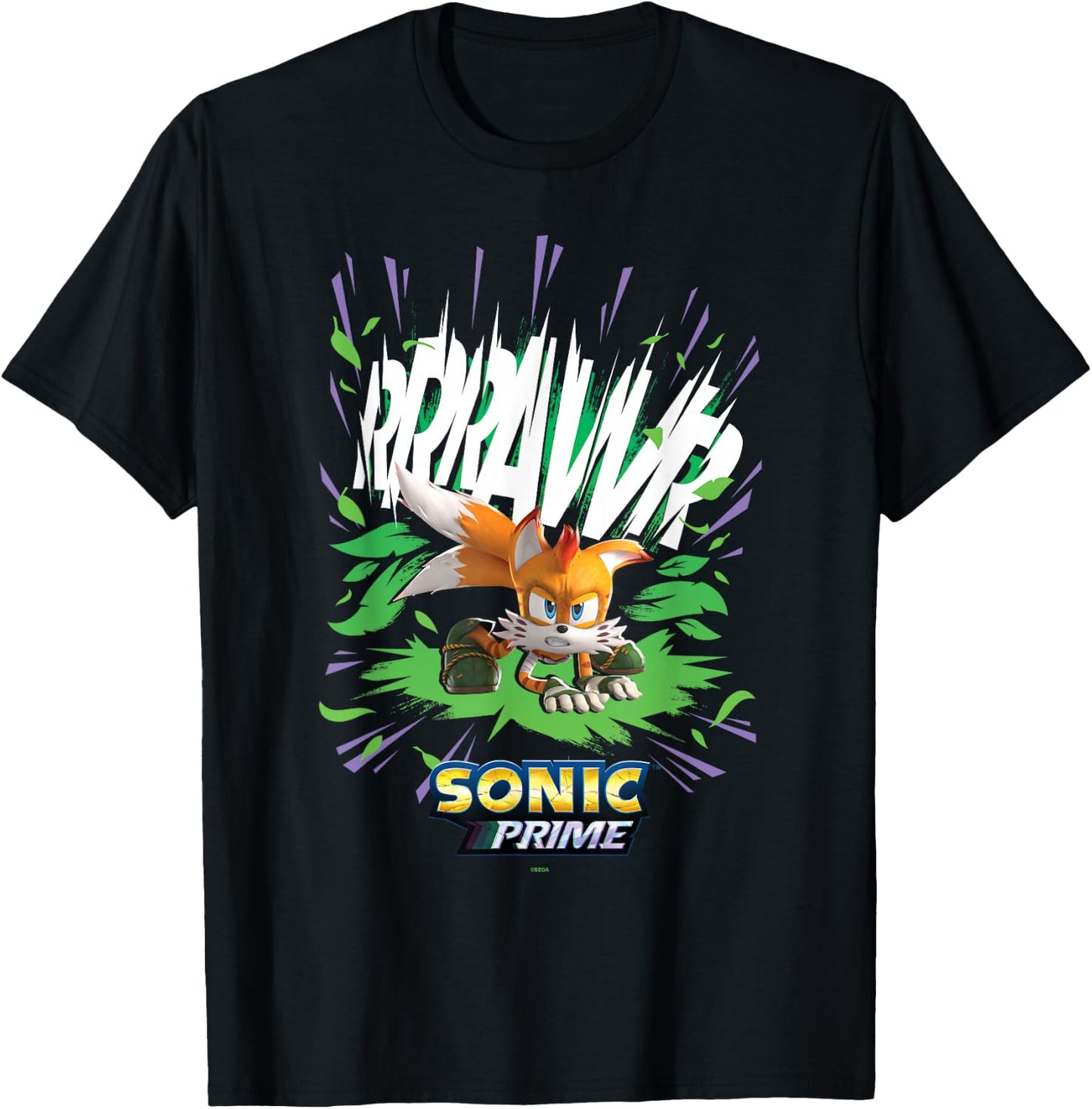 Sonic the Hedgehog, Sonic Prime - RRRAWR T-Shirt - T-Shirt | Black