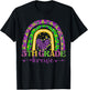 Mardi Gras Teacher 5th Grade Krewe Rainbow Leopard Carnival T-Shirt - T-Shirt | Black