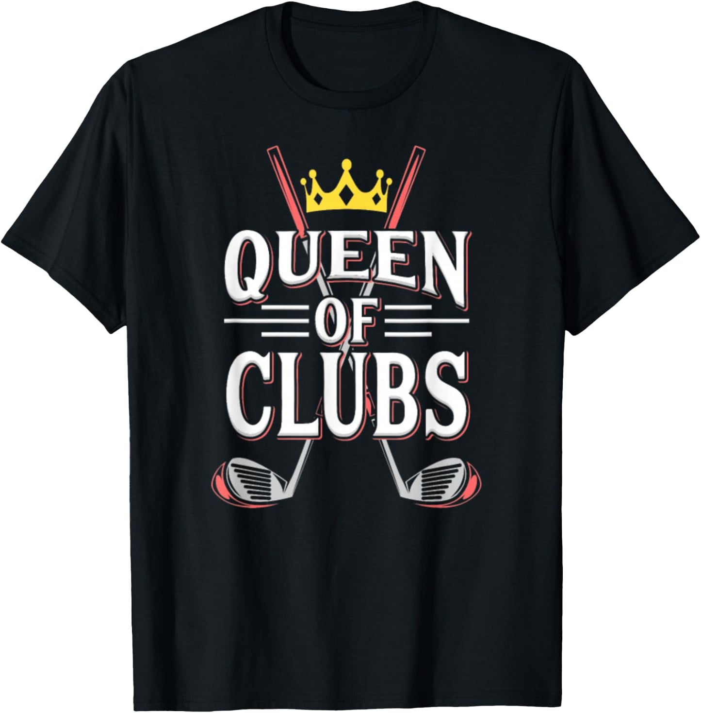 Queen Of Golf Club T-Shirt - T-Shirt | Black