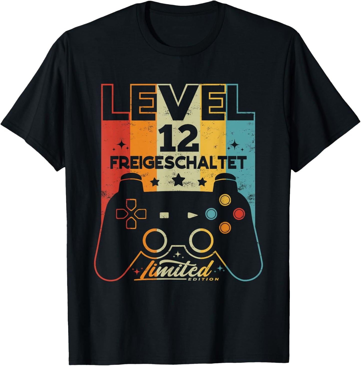 12 Years Boy Girl Gamer Born 2010 12th Birthday , black, s T-Shirt - T-Shirt | Black