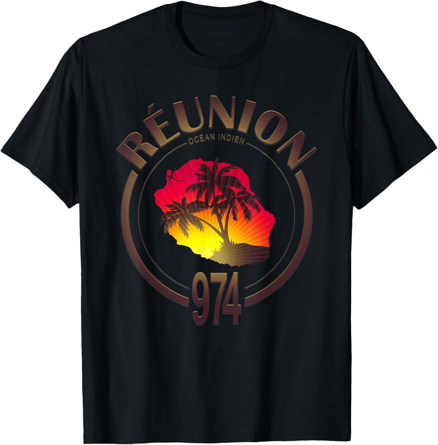 974 Reunion Malibu , Black T-Shirt - T-Shirt | Black